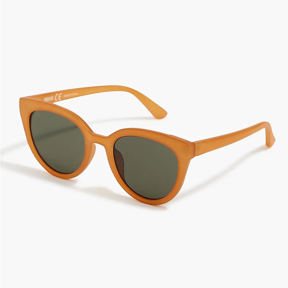J Crew Rounded Cat Eye Sunglasses in amber color